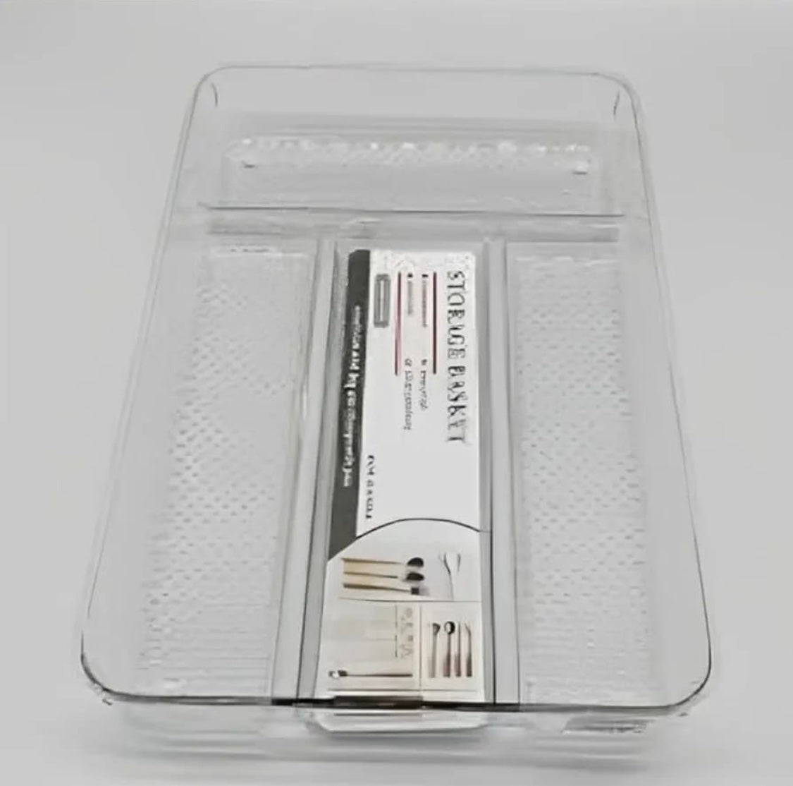 Cutlery Drawer Organizer, Spoon Fork Holder, Acrylic Storage Tray, Makeup Organizer Organizer, Transparent Stationary Tray Cutlery Drawer Organizer, Spoon Fork Holder, Acrylic Storage Tray, Makeup Organizer Organizer, Transparent Stationary Tray